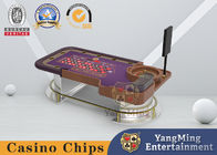 32Inch PU Leather Semi Disc Roulette Poker Table With Fireproof Board
