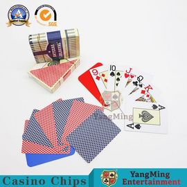 3.3 Thickness Texas Holdem Club Casino Playing Cards / Two Color Pvc Playing Cards