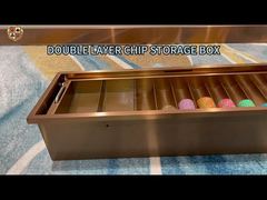 CT23 अनुकूलन योग्य धातु चिप ट्रे - उच्च गुणवत्ता वाली कैसीनो चिप भंडारण ट्रे