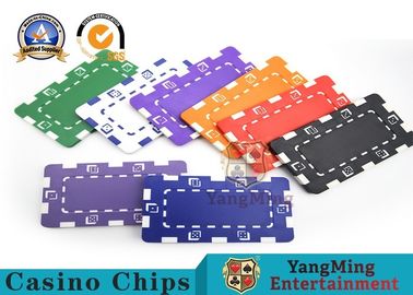 Oversized Rectangular Printable Plastic Ept Poker Chips 11.5g - 32g 3.3mm Thickness