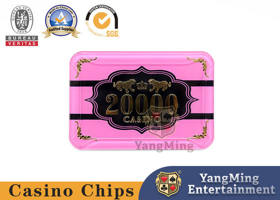 Crystal Acrylic Hot Stamping  Casino Poker Chips Anti Counterfeiting