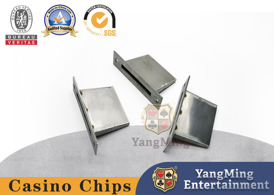 खरीदें स्टेनलेस स्टील कैसीनो खेल के सामान जुआ टेबल Anodized पीतल स्लॉट पोकर चिप और बिल ड्रॉप स्लॉट टिप धारक ऑनलाइन निर्माण