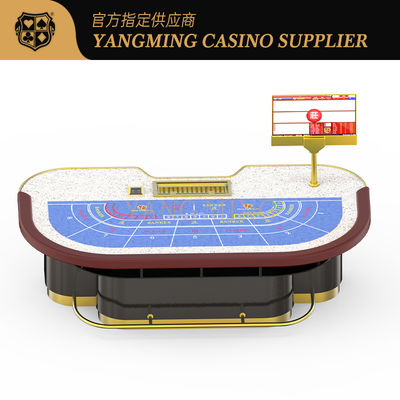 खरीदें Modern 10-Player Solid Wood Baccarat Poker Table Gambling Table Supplier ऑनलाइन निर्माण