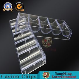 खरीदें 100 PCS 40 मिमी पारदर्शी एक्रिलिक कैसीनो चिप ट्रे कवर / जुआ Baccarat टेबल सहायक उपकरण के साथ ऑनलाइन निर्माण