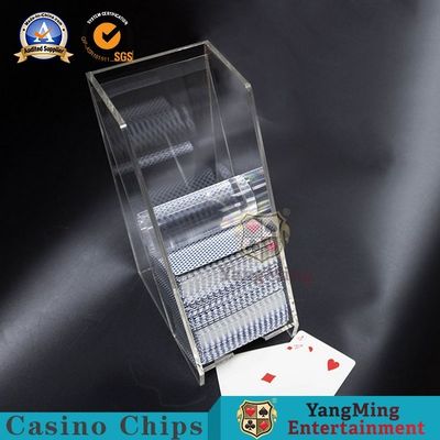 खरीदें पूरी तरह से पारदर्शी क्रिस्टल मोटी Baccarat पोकर टेबल एक्रिलिक ऑनलाइन निर्माण