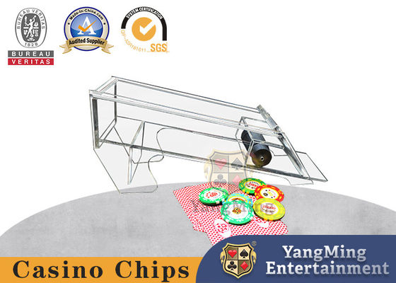 खरीदें पोकर सॉलिटेयर एक्रिलिक डीलर शफलर के पूरी तरह से पारदर्शी मोटा 8 सेट ऑनलाइन निर्माण