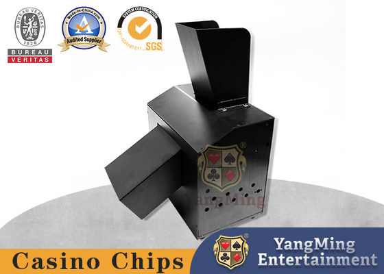 कैसीनो टेबल विशिष्ट पोकर Shredder, ब्लैक मेटल पूरी तरह से स्वचालित उच्च गति Shredder