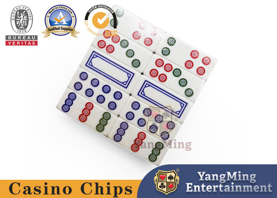 अंतर्राष्ट्रीय जुआ टेबल Paijiu No. 20 घर्षण प्रतिरोधी Melamine डोमिनोज Pai Gow के साथ पासा
