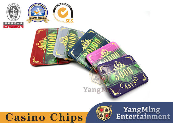 760Pcs एल्यूमीनियम मिश्र धातु चिप बॉक्स तीन परत एक्रिलिक चिप सेट फ्रेंच रंग शैल पैटर्न टेक्सास सुरक्षा पोकर प्लास्टिक चिप