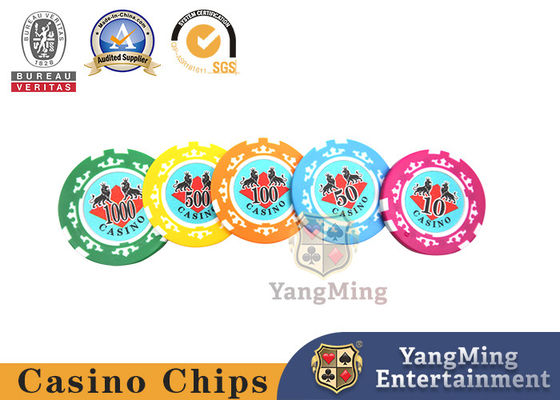 कैसीनो चिप समर्पित बॉक्स, एल्यूमीनियम पोकर चिप्स सेट 12g - 760 पीसी