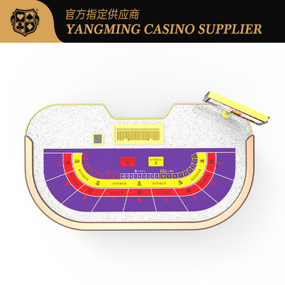 लक्जरी कैसीनो-शैली कार्ड टेबल 9-सीट कॉन्फ़िगरेशन वैकल्पिक लोगो अनुकूलन