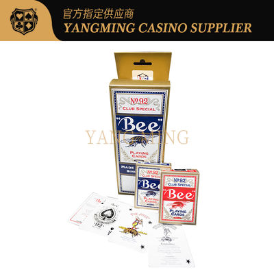 310gsm मूल पैक ब्लैककोर 92 कैसीनो बजाना कार्ड अनुकूलन लोगो