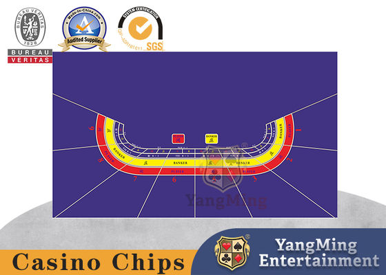 8-प्लेयर बैकारेट पर्पल प्रोफेशनल वाटरप्रूफ गेम टेबलक्लोथ टेक्सास होल्डम ड्रैगन टाइगर एचडी प्रिंटिंग लेआउट