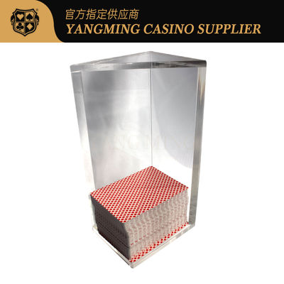 लाठी के लिए 6 डेक एक्रिलिक पूर्ण पोलिश कैसीनो त्यागें धारक