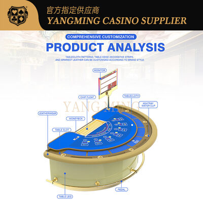 कारखाना स्टॉक आधा गोल गार्ड बार ब्लेक जेक टेबल मनोरंजन क्लब पोकर गेम टेबल