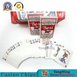 घरेलू ब्लू कोर कैसीनो बजाना कार्ड Baccarat जुआ टेबल गेम प्रतियोगिता पेपर कार्ड