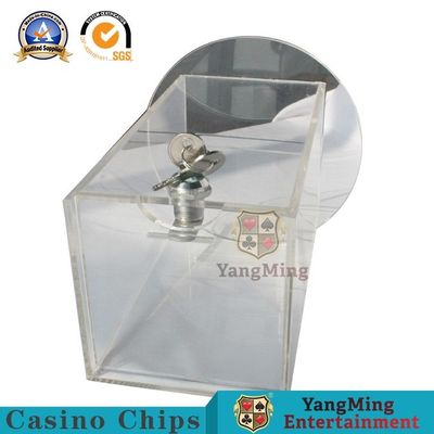 गोल नीचे पारदर्शी ऐक्रेलिक Baccarat पोकर टेबल YM-DH04