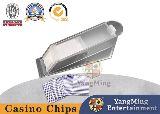 8 डेक फ्रॉस्टेड ऐक्रेलिक पोकर टेबल कार्ड डीलर शू ट्रांसलूसेंट